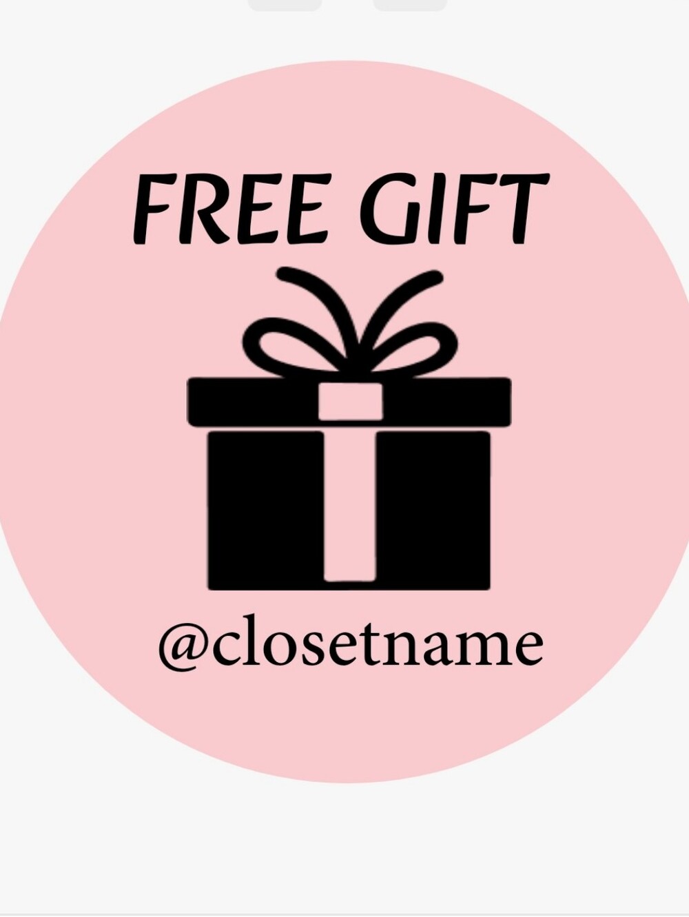 50ct ROLL 🎁 FREE GIFT ~ CUSTOM STICKERS